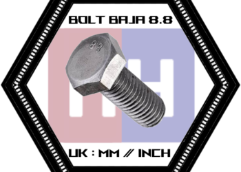 Baut Baja M12 (Ø12mm)